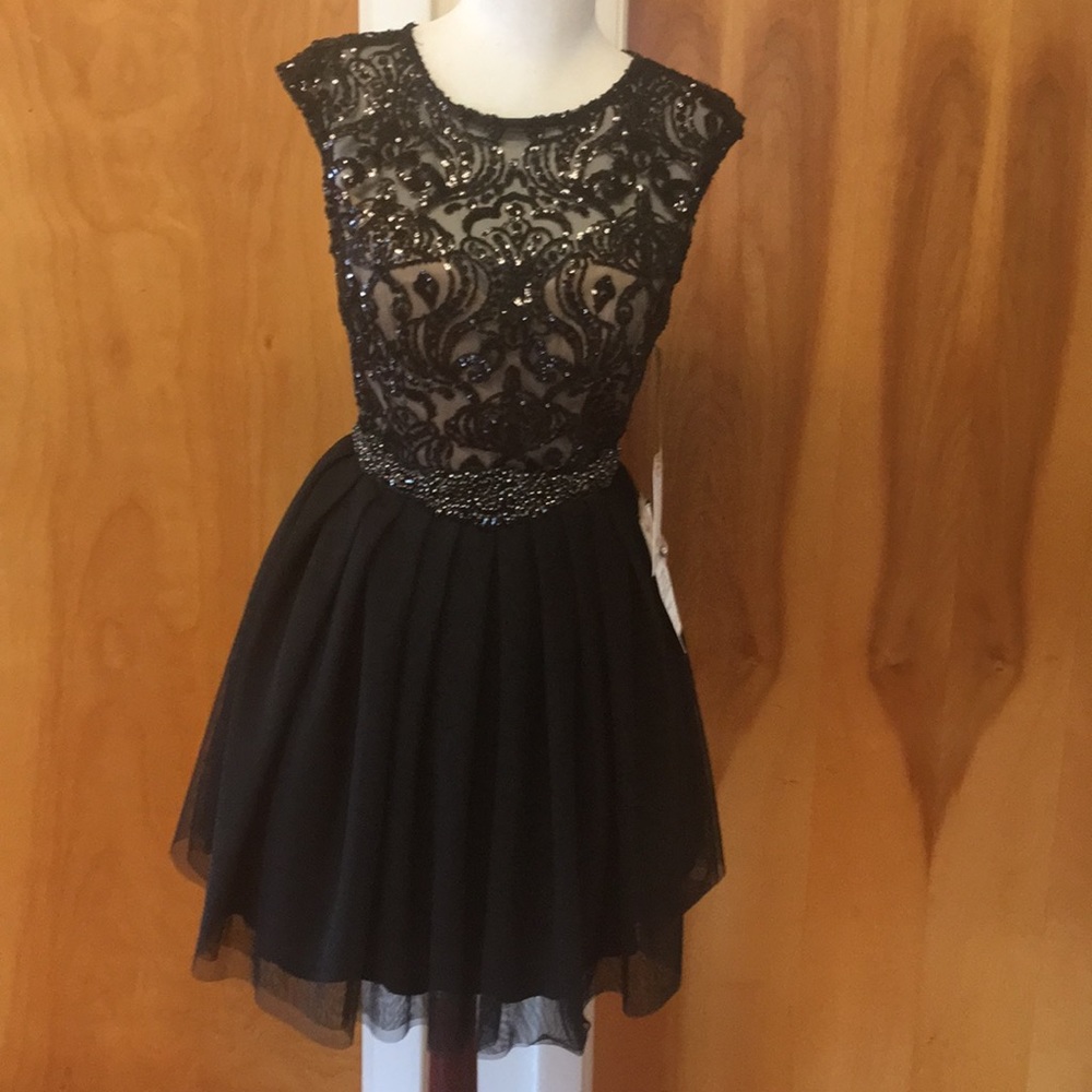 Sequin size 3/4 black cocktail dress